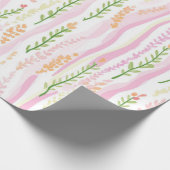 Moderne abstrakte Blumenlinienstruktur (7) Geschenkpapier (Ecke)