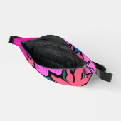 Moderne Abstrakte Blumenmuster Bauchtasche (Offen)