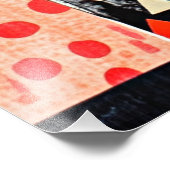 Moderne abstrakte Blumenvase, Fotodruck (Ecke)