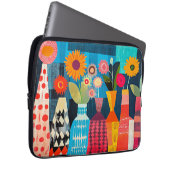 Moderne abstrakte Blumenvase, Laptopschutzhülle (Vorne Rechts)
