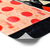 Moderne abstrakte Blumenvase Poster (Ecke)