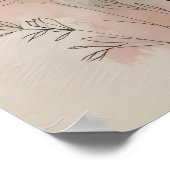 Moderne Abstrakte Blumenwand Art II Poster (Ecke)