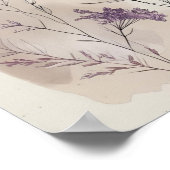 Moderne Abstrakte Blumenwand Art III Poster (Ecke)