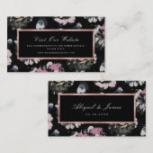 Moderne abstrakte Blumenwebsite Beilage Karte (Vorne/Hinten)