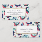 Moderne abstrakte Blumenwebsite Beilage Karte (Vorne/Hinten)