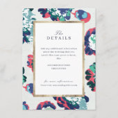 Moderne abstrakte Blumenzettel Begleitkarte (Vorderseite)