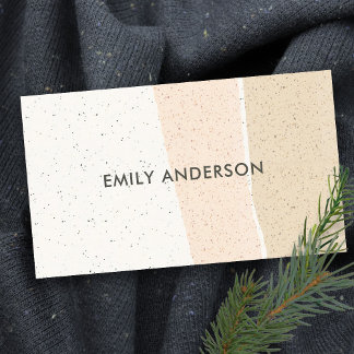 MODERNE ABSTRAKTE BLUSH PINK KERAMIK TEXTURE WAVES VISITENKARTE