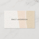 MODERNE ABSTRAKTE BLUSH PINK KERAMIK TEXTURE WAVES VISITENKARTE (Vorderseite)