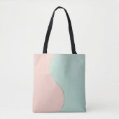 Moderne Abstrakte Blush Pink Mint Kollektion Tasche (Vorderseite)