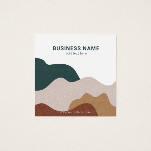 Moderne Abstrakte Boho Candle Care Card (Vorderseite)