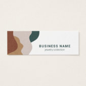 Moderne Abstrakte Boho Earring Display Card (Rückseite)