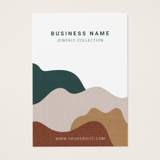 Moderne Abstrakte Boho-Netzwerkkarte (Vorderseite)