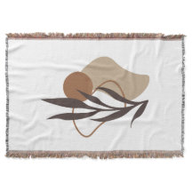 Moderne Abstrakte Boho Pflanze Art