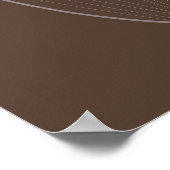 Moderne, Abstrakte Boho Pflanze Art Deco Braun Poster (Ecke)