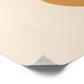 Moderne Abstrakte Boho Pflanze Art Poster (Ecke)