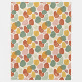 Moderne abstrakte Boho-Regenbogen-Decke Design Fleecedecke (Vorderseite)