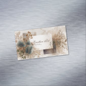 Moderne Abstrakte botanische Erdkollage Magnetische Visitenkarte (Beispiel)