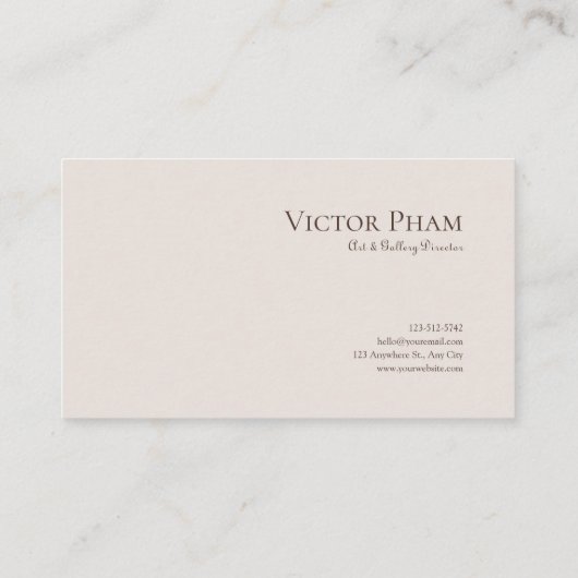 Moderne Abstrakte botanische Erdkollage Visitenkarte (Rückseite)