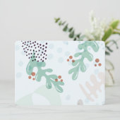 Moderne abstrakte botanische gelbe Billy-Button-Bl Einladung (Stehend Vorderseite)
