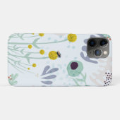 Moderne abstrakte botanische gelbe Billy-Button Case-Mate iPhone Hülle (Rückseite (Horizontal))