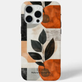 Moderne Abstrakte botanische Kunst - erdig Minimal Case-Mate iPhone Hülle (Rückseite)