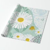 Moderne abstrakte botanische Strandaster Geschenkpapier (Ungerollt)