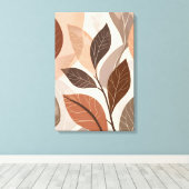 Moderne Abstrakte Botanische Wall Art Print. Leinwanddruck (Insitu (Holzboden))