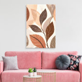 Moderne Abstrakte Botanische Wall Art Print. Leinwanddruck (Insitu (Wohnzimmer))