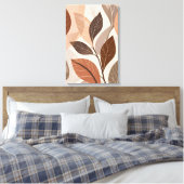 Moderne Abstrakte Botanische Wall Art Print. Leinwanddruck (Insitu (Schlafzimmer))