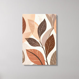 Moderne Abstrakte Botanische Wall Art Print. Leinwanddruck
