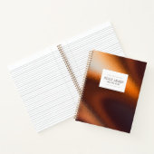 Moderne Abstrakte Bronzefolien Notizblock (Innenseite)