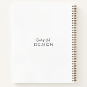 Moderne Abstrakte Bronzefolien Notizblock (Rückseite)