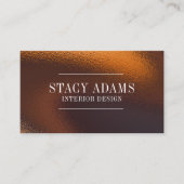 Moderne Abstrakte Bronzefolien Visitenkarte (Vorderseite)