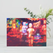 Moderne Abstrakte Buddha Meditation Kunst Feiertagskarte (Stehend Vorderseite)