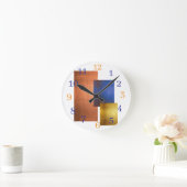 Moderne abstrakte bunte Wanduhr Ästhetik  (Zuhause)