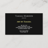 Moderne abstrakte Bürste streicht kreativen Visitenkarte (Rückseite)