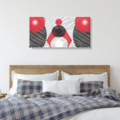 Moderne Abstrakte Canvas und Schwarz Leinwanddruck (Insitu (Schlafzimmer))