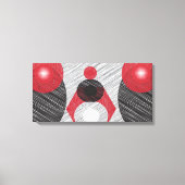 Moderne Abstrakte Canvas und Schwarz Leinwanddruck (Vorderseite)