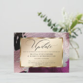 Moderne Abstrakte Cassis Weinroute Einladung (Stehend Vorderseite)