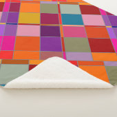 Moderne Abstrakte Checked Sherpadecke (3/4)