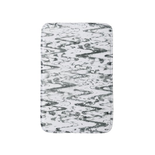 Moderne Abstrakte Chevrons monochromatisch Badematte (Vorderseite Vertikal)