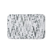 Moderne Abstrakte Chevrons monochromatisch Badematte (Vorderseite)