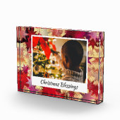 Moderne Abstrakte CHRISTMAS STARS Fotoblock (Rechts)