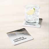 Moderne Abstrakte Cocktails und Party für Konversa Rechteckiger Pappuntersetzer (Vor Ort)