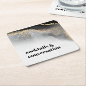 Moderne Abstrakte Cocktails und Party für Konversa Rechteckiger Pappuntersetzer (angewinkelt)