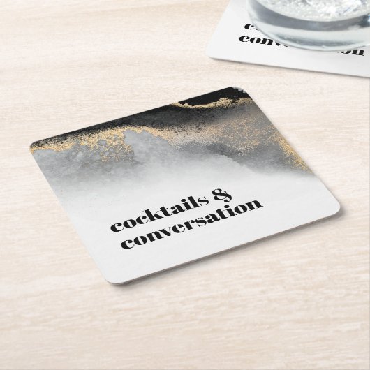 Moderne Abstrakte Cocktails und Party für Konversa Rechteckiger Pappuntersetzer (angewinkelt)