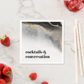 Moderne Abstrakte Cocktails und Party für Konversa Serviette (Beispiel)