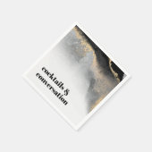 Moderne Abstrakte Cocktails und Party für Konversa Serviette (Ecke)