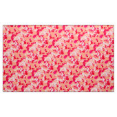 Moderne Abstrakte Confetti Print, Coral und Fuchsi Stoff (Yard (91,4 cm))