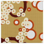 Moderne Abstrakte Confetti Print, Mustard Gold Stoff (Nahaufnahme)